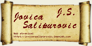 Jovica Šalipurović vizit kartica
